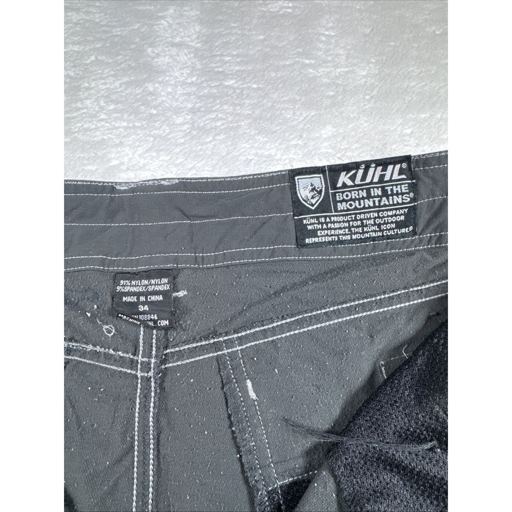 KUHL Born In‎ The Mountains Men's Shorts Size 34 Charcoal Gray - Picture 4 of 11